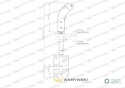 Joystick pod linki zakończone widełkami bez przełącznika (bez przycisku. na widełki IP-6046) Waryński