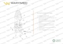 Joystick pod linki zakończone widełkami bez przełącznika (bez przycisku. na widełki IP-6046) Waryński