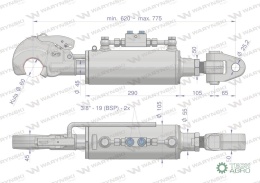 Łącznik Centralny Hydrauliczny KAT-3FI25 Waryński