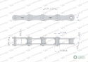 Łańcuch rolkowy 2050 210A (R1 1.1/4) 5 m Waryński