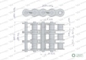 Łańcuch rolkowy wzmocniony 10A-3 ANSI A 50 (R3 5/8) 5 m Waryński