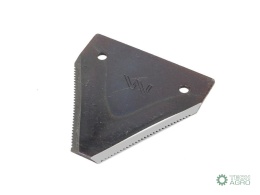 Nóż żniwny 80x76x2mm otwór 5.5 zastosowanie S80/2 Osa WARYŃSKI ( sprzedawane po 25 )