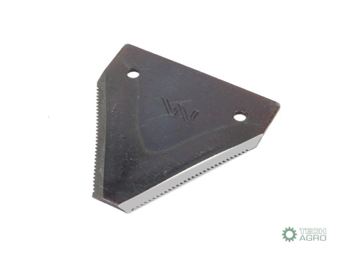 Nóż żniwny 80x76x2mm otwór 5.5 zastosowanie S80/2 Osa WARYŃSKI ( sprzedawane po 25 )