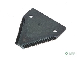 Nóż żniwny 82x76x2.8mm otwór 6.3 zastosowanie 321219850 Laverda WARYŃSKI ( sprzedawane po 25 )