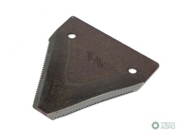 Nóż żniwny 82x76x2mm otwór 5.6 zastosowanie N336G Mörtl WARYŃSKI ( sprzedawane po 25 )