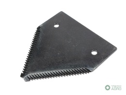 Nóż żniwny 83x76x2mm otwór 5.5 zastosowanie 261431M1 MF WARYŃSKI ( sprzedawane po 25 )