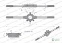 Oprawka 20x5 do narzynek ręcznych M3-M4 Waryński