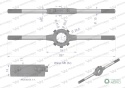 Oprawka 30x11 do narzynek ręcznych M10-M11 Waryński