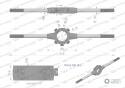 Oprawka 38x14 do narzynek ręcznych M12-M14 Waryński