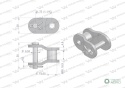 Półogniwo łańcucha przemysłowe P20AH-1 ANSI A 100H (R1 1.1/4) Waryński ( sprzedawane po 5 )