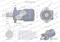 Silnik hydrauliczny orbitalny WMR 200 cm3/obr z wałkiem fi 32mm (140 bar / max.200 bar) Waryński