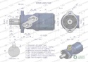 Silnik hydrauliczny orbitalny WMR 400 cm3/obr z wałkiem fi 32mm (70 bar / max.110 bar) Waryński