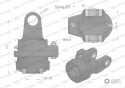 Sprzęgło na kołek wału Seria 2R 900Nm - 24x61 - 1 3/8 Z6 WARYŃSKI