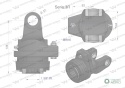 Sprzęgło na kołek wału Seria 3R 1700Nm - 27x75 - 1 3/8 Z6 WARYŃSKI