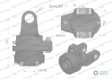 Sprzęgło na kołek wału Seria 5R 2200Nm - 30x80 - 1 3/8 Z6 WARYŃSKI