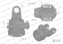 Sprzęgło na kołek wału Seria 8R 3000Nm - 35x106.3 - 1 3/8 Z6 WARYŃSKI