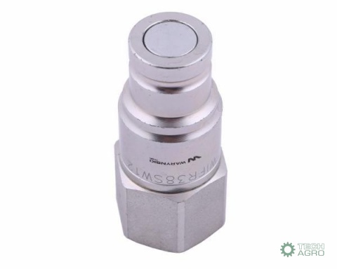 Szybkozłącze hydrauliczne suchoodcinające (rozmiar 3/8) wtyczka G1/2"BSP gwint wewnętrzny ISO16028 Waryński Szybkozłącze hydrauliczne suchoodcinające (rozmiar 3/8) wtyczka G1/2"BSP gwint wewnętrzny ISO16028 Waryński