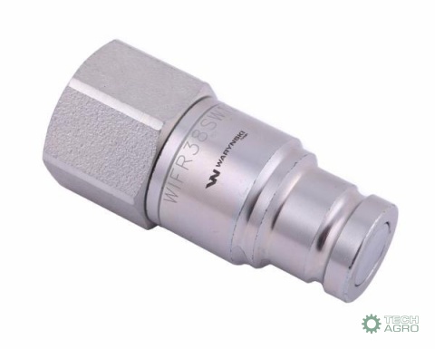 Szybkozłącze hydrauliczne suchoodcinające (rozmiar 3/8) wtyczka G1/2"BSP gwint wewnętrzny ISO16028 Waryński Szybkozłącze hydrauliczne suchoodcinające (rozmiar 3/8) wtyczka G1/2"BSP gwint wewnętrzny ISO16028 Waryński