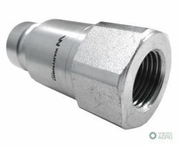 Szybkozłącze hydrauliczne suchoodcinające wtyczka G3/8