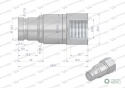 Szybkozłącze hydrauliczne suchoodcinające wtyczka G3/8"BSP gwint wewnętrzny ISO16028 Waryński
