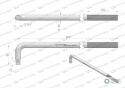 Uchwyt 3/4 wzmocniony typu L 600mmWaryński