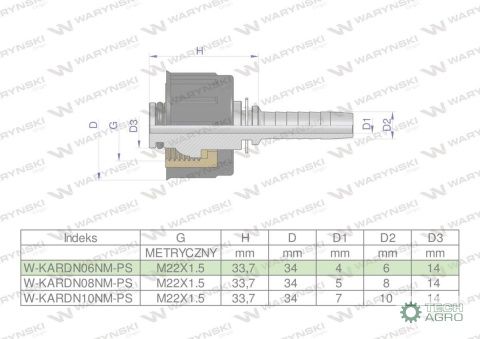 Zakucie nakretka do myjek (pasuje do Karcher) na waz DN06 GW M22x1.5 (RM-KARDN06NM) PREMIUM Waryński ( sprzedawane po 10 ) Zakucie nakretka do myjek (pasuje do Karcher) na waz DN06 GW M22x1.5 (RM-KARDN06NM) PREMIUM Waryński ( sprzedawane po 10 )