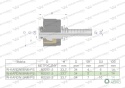 Zakucie nakretka do myjek (pasuje do Karcher) na waz DN08 GW M22x1.5 (RM-KARDN08NM) PREMIUM Waryński ( sprzedawane po 10 )
