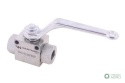 Zawór kulowy hydrauliczny 2-drogowy 2/2 - 3/8"BSP z otworami mocującymi 500 bar Waryński