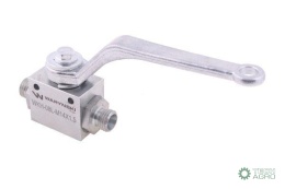 Zawór kulowy hydrauliczny 2-drogowy 2/2 M14x1.5 08L z otworami mocującymi 500 bar Waryński