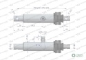 Cylinder hydrauliczny - siłownik (SMN20/86. SMN 1.20/86) nurnikowy rozsiewacz nawozów Brzeg Waryński