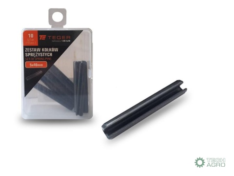 Kołek sprężysty 5x40 TEGER,