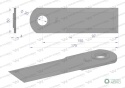 Nóż obrotowy rozdrabniacz słomy sieczkarnia gładki 175x50x4mm otwór 20 z tuleją zastosowanie 755787.1 New Holland WARYŃSKI ( spr