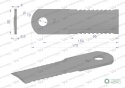 Nóż obrotowy rozdrabniacz słomy sieczkarnia uzębiony 173x50x4mm otwór 18 zastosowanie 84441392 New Holland WARYŃSKI ( sprzedawan