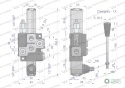 Rozdzielacz hydrauliczny 1-sekcyjny maxprzepływ 40L z sekcją pływającą Waryński