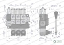 Rozdzielacz hydrauliczny 3-sekcyjny maxprzepływ 40L (1-sekcja nurnikowa) Waryński