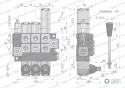 Rozdzielacz hydrauliczny 3-sekcyjny maxprzepływ 40L 1-sekcja pływająca Waryński