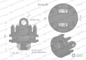 Sprzęgło cierne 2 tarczowe wału Seria 4R 900Nm - 27x82 - 1 3/8 Z21 WARYŃSKI