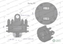 Sprzęgło cierne 4 tarczowe wału Seria 7R 1700Nm - 30x106 - 1 3/8 Z21 WARYŃSKI