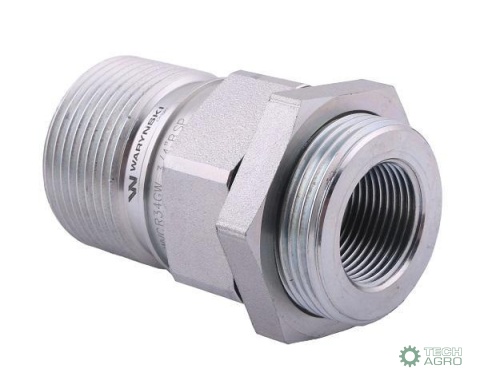 Szybkozłącze hydrauliczne skręcane (motylkowe) gniazdo G3/4"BSP gwint wewnętrzny 250bar Waryński