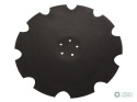 Talerz, uzębiony Z-10 fi 560 mocowanie5/98 grubość 4,5 mm stal borowa prosta piasta, Waryński