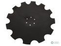 Talerz, uzębiony Z-12 fi 610 mocowanie6/120 grubość 6 mm stal borowa prosta piasta, Tolmet, Waryński