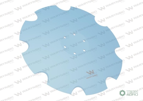 Talerz, uzębiony Z-8 fi 465 mocowanie6/100 grubość 5 mm stal borowa, Lemken Helidor 3490471, Waryński Talerz, uzębiony Z-8 fi 465 mocowanie6/100 grubość 5 mm stal borowa, Lemken Helidor 3490471, Waryński