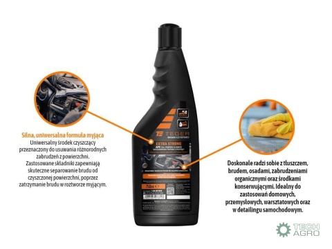 Wielozadaniowy preparat czyszczący APC(All Purpose Cleaner) EXTRA STRONG (koncentrat) 750ml, Teger Wielozadaniowy preparat czyszczący APC(All Purpose Cleaner) EXTRA STRONG (koncentrat) 750ml, Teger