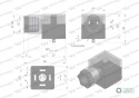 Wtyczka elektryczna W-WTYKVDC 12V 24V (SP666) do zasilania cewek elektromagnetycznych z diodą i uszczelką Waryński