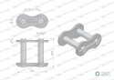 Zamek łańcucha 20BF16-01 z zawleczką zastosowanie Prasa Rolująca Krone 9222960 Waryński