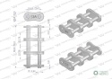 Zamek łańcucha wzmocnionego Z12A-3 ANSIA 60 (R3 3/4) Waryński ( sprzedawane po 5 )