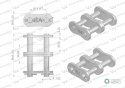 Zamek łańcucha wzmocnionego Z16A-2 ANSIA 80 (R2 1) Waryński ( sprzedawane po 5 )