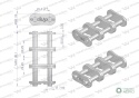 Zamek łańcucha wzmocnionego Z16A-3 ANSIA 80 (R3 1) Waryński ( sprzedawane po 5 )