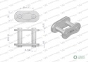 Zamek łańcucha wzmocniony Z16A-1 ANSI A80 (R1 1) Waryński ( sprzedawane po 10 )