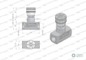 Zawór dławiący WRFB 90 3/8"BSP Waryński